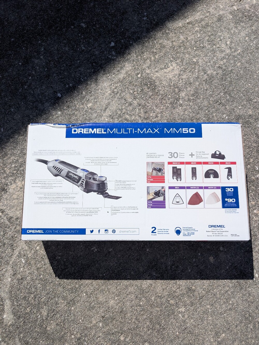 Dremel Oscillating Multi-Tool Kit 5.0Amp w/ 30 Accessories MM50-01 Fast Shipping - Picture 12 of 14